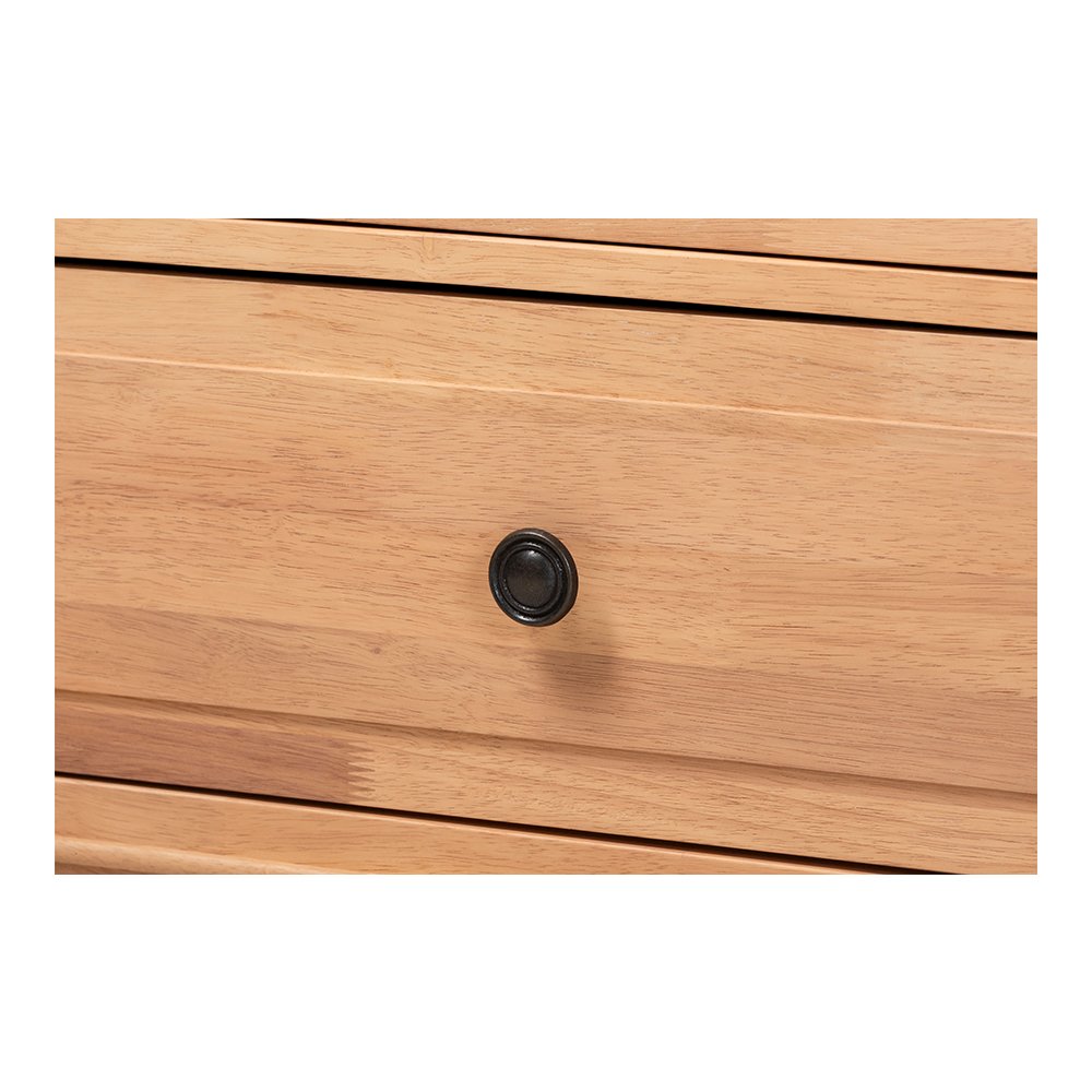 Neviah 2-Drawer Nightstand, Beech Brown