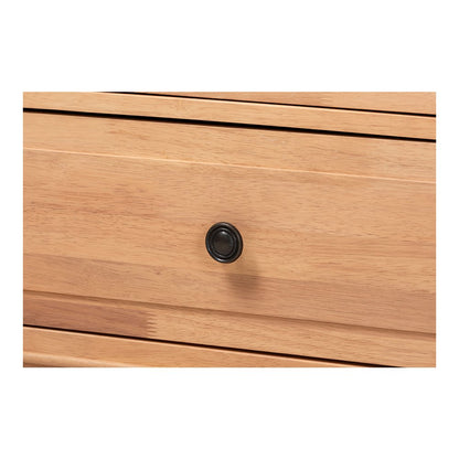 Neviah 2-Drawer Nightstand, Beech Brown