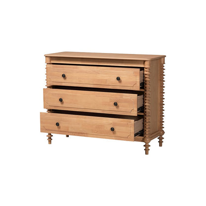 Neviah 3-Drawer Chest, Beech Brown