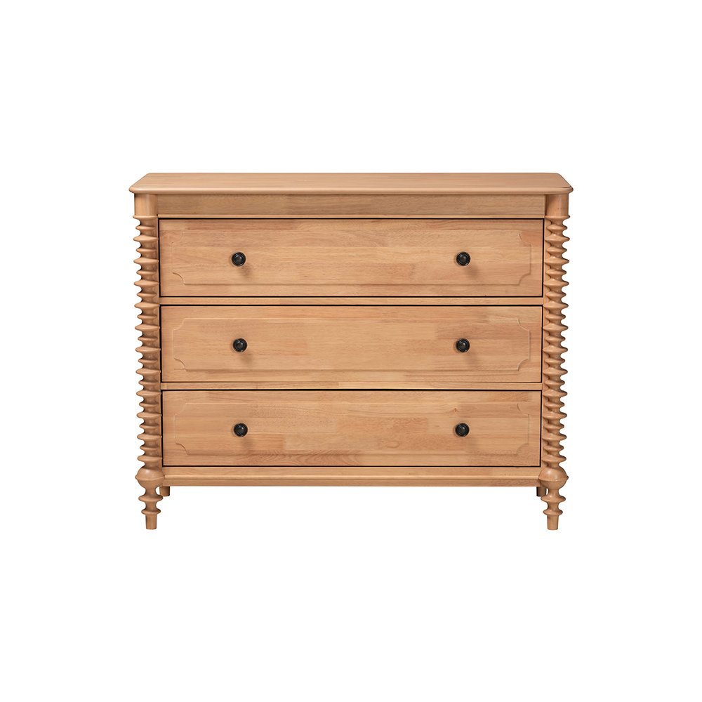 Neviah 3-Drawer Chest, Beech Brown