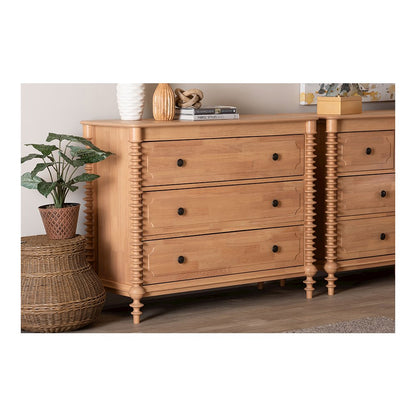 Neviah 3-Drawer Chest, Beech Brown
