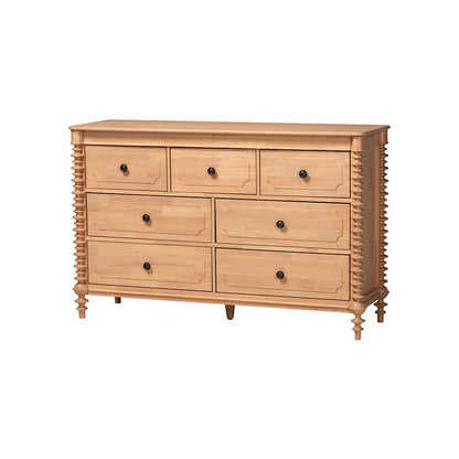 Neviah 7-Drawer Dresser, Beech Brown
