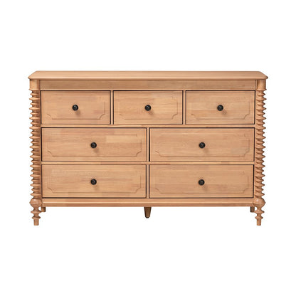 Neviah 7-Drawer Dresser, Beech Brown