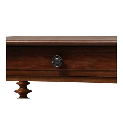Neviah 1-Drawer Nightstand, Walnut Brown