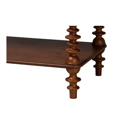 Neviah 1-Drawer Nightstand, Walnut Brown