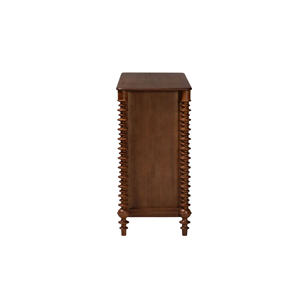 Neviah 3-Drawer Chest, Walnut Brown