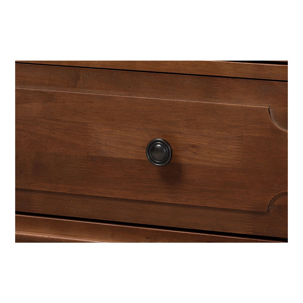 Neviah 3-Drawer Chest, Walnut Brown