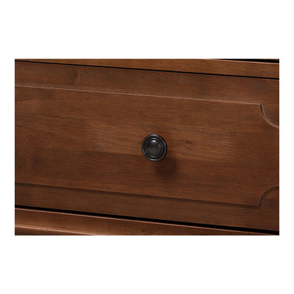 Neviah 3-Drawer Chest, Walnut Brown