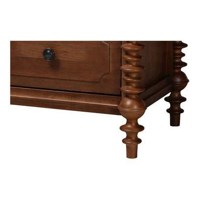 Neviah 3-Drawer Chest, Walnut Brown