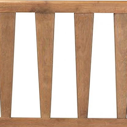 Ash Veneer Wood Queen Size Headboard Only with Rubberwood Legs, Ash Walnut