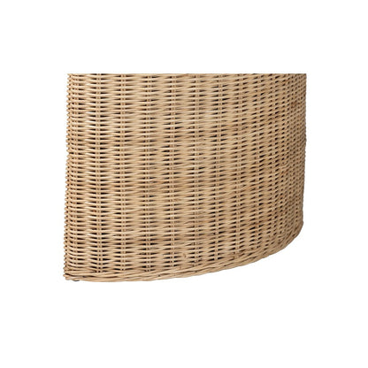 bali & pari Mimi Natural Rattan Checkered Console Table with Drawer