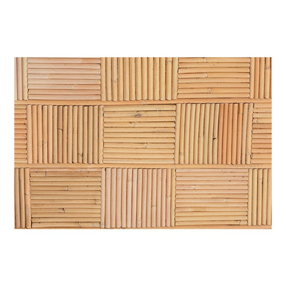 bali & pari Mimi Natural Rattan Checkered Console Table with Drawer