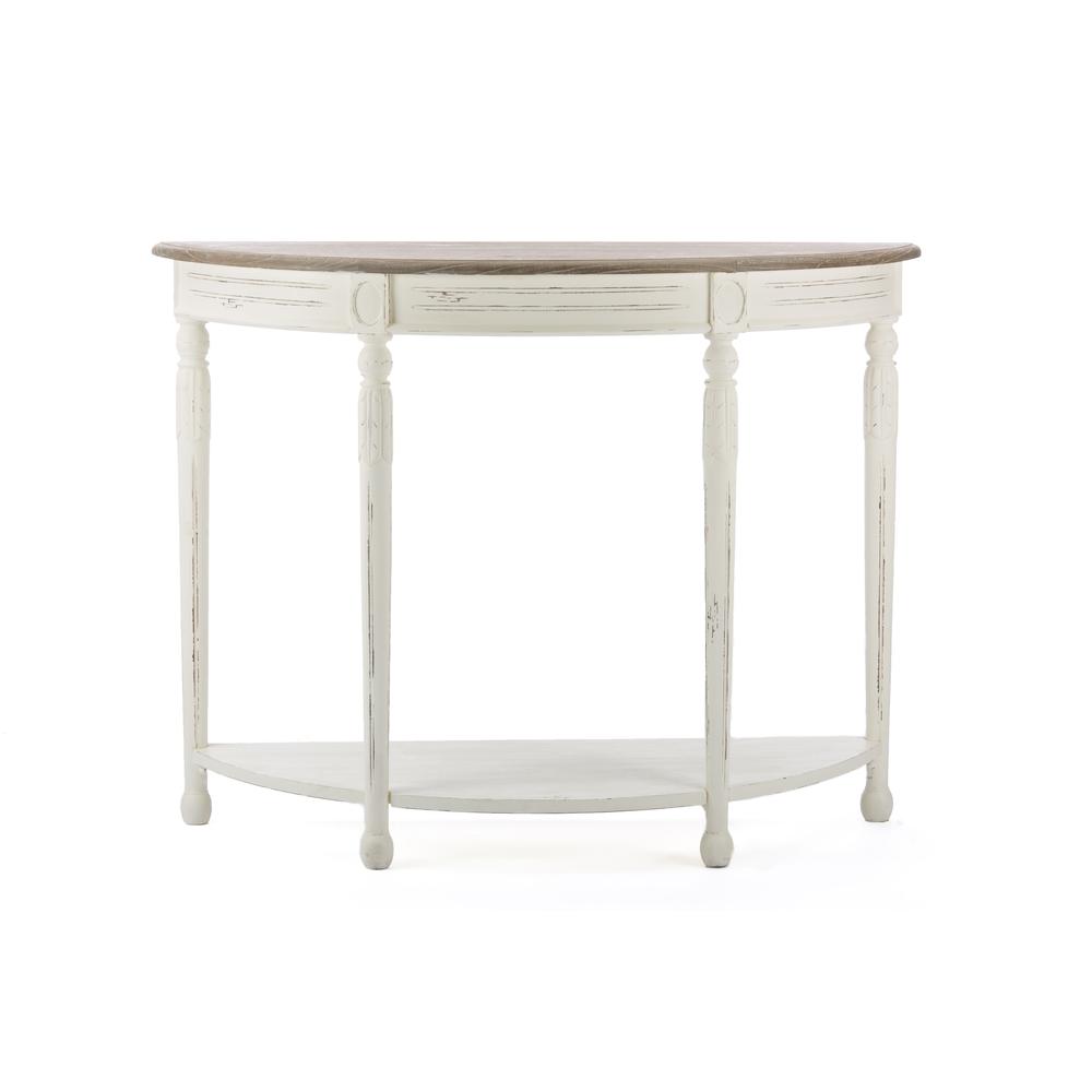 Baxton Studio Vologne Traditional White Wood French Console Table