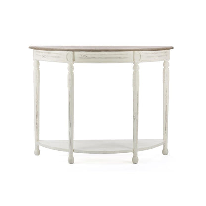 Baxton Studio Vologne Traditional White Wood French Console Table