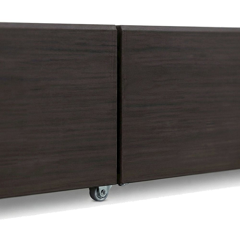 Engineered Wood Queen Platform Bed with 6-Drawer Under-Bed Storage, Dark Brown