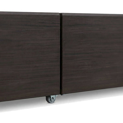 Engineered Wood Queen Platform Bed with 6-Drawer Under-Bed Storage, Dark Brown
