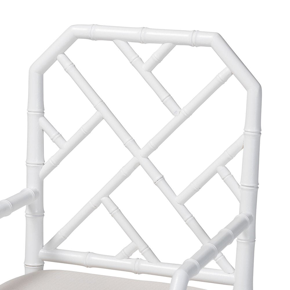 Sergio Wood 2-Piece Dining Chair Set, White