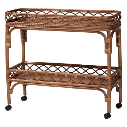 Fumiyo Natural Rattan Kitchen Cart
