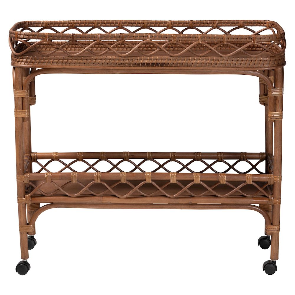 Fumiyo Natural Rattan Kitchen Cart