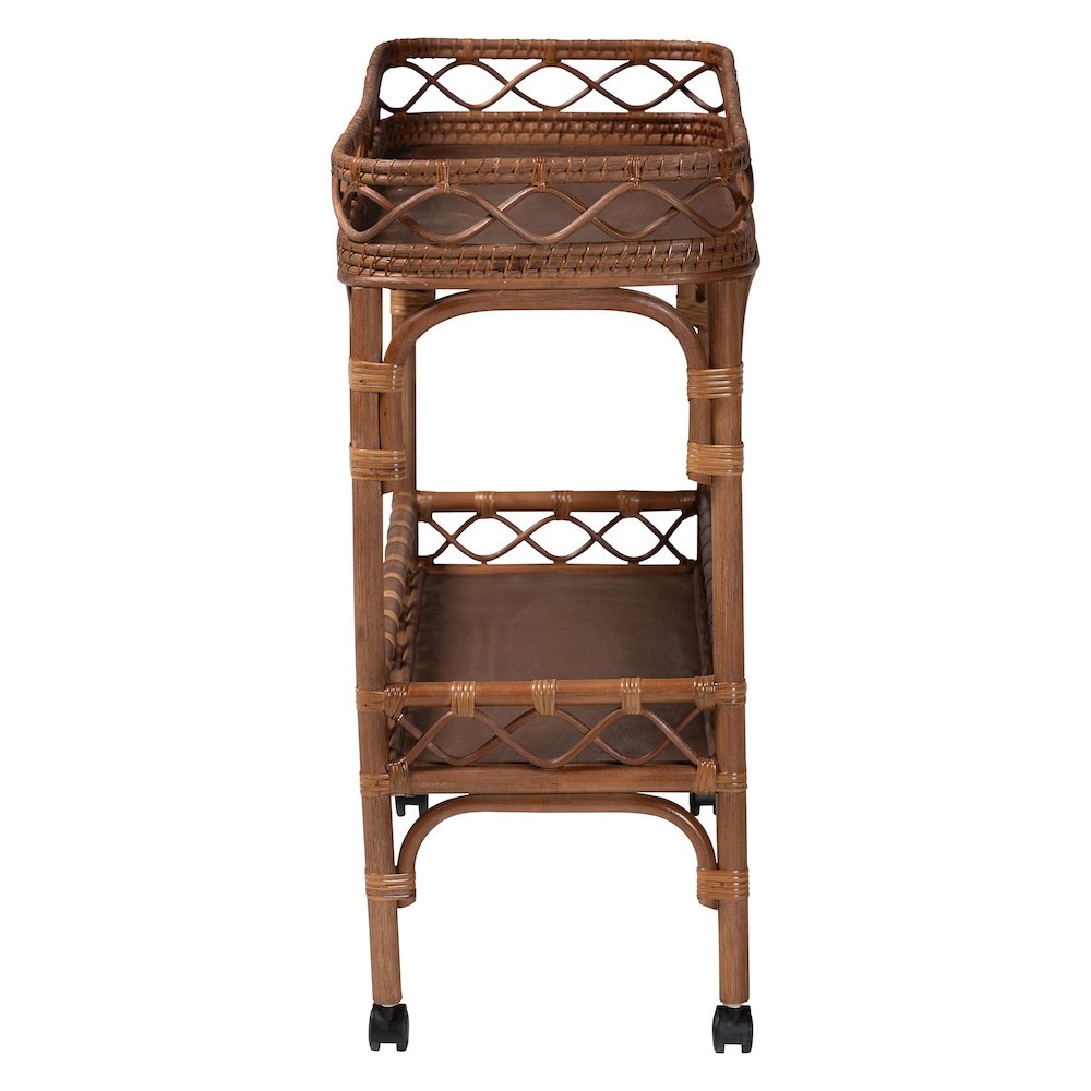 Fumiyo Natural Rattan Kitchen Cart