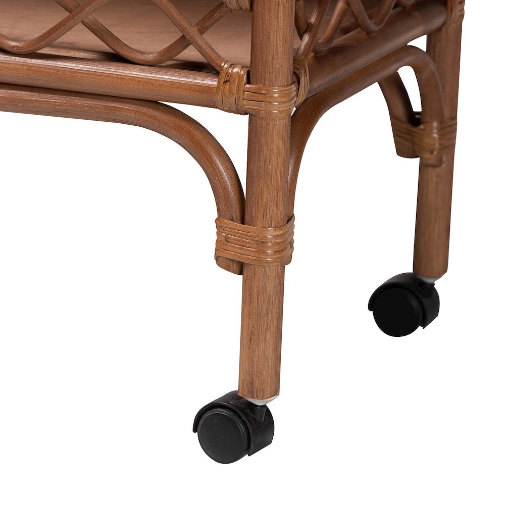 Fumiyo Natural Rattan Kitchen Cart