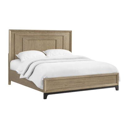 Wallace & Bay Preno King Panel Bed in Caramel and Cocoa