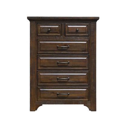 Wallace & Bay Verna Burnt Umber 6-Drawer Chest