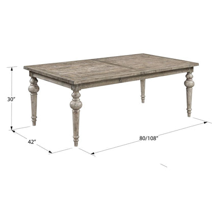 Butterfly Leaf Dining Table with Self-Storing Butterfly Extension Legs