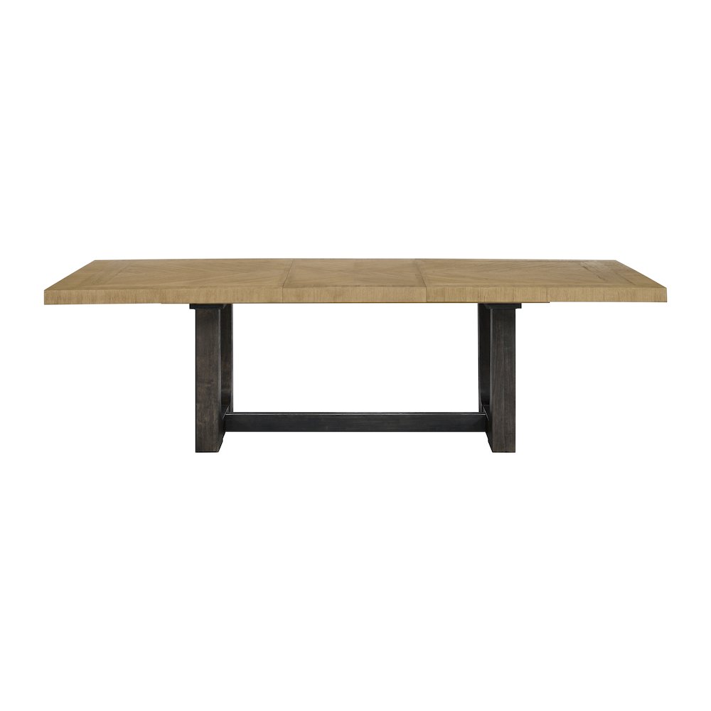 Wallace & Bay Preno Caramel And Cocoa 42" Trestle Dining Table