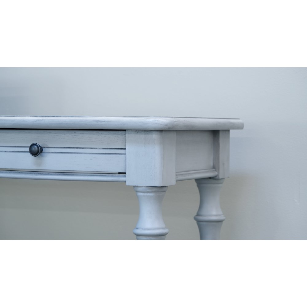 Wallce & Bay Mariano Oyster Shell Sofa Table With Three Stools
