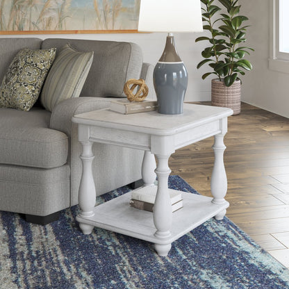 Wallce & Bay Mariano Oyster Shell Square End Table