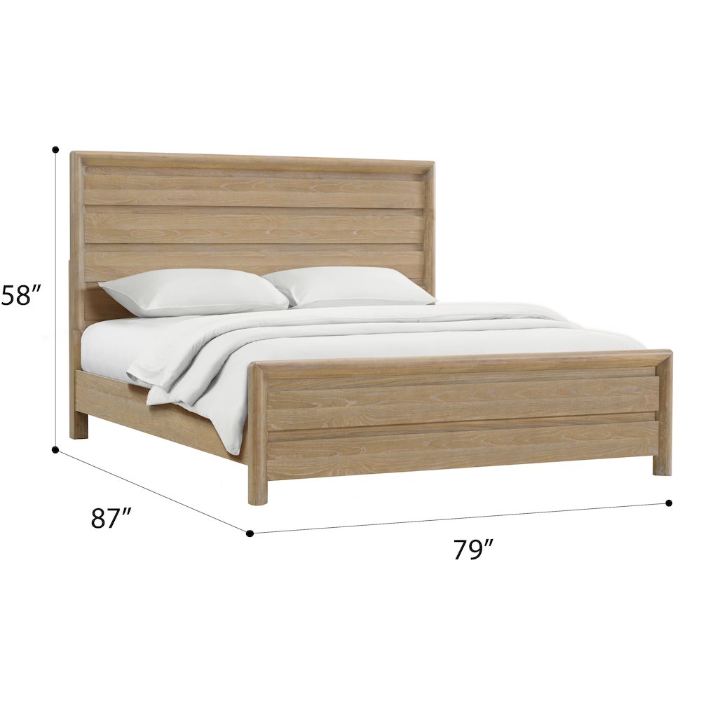 Wallce & Bay Clove Sand Dune King Panel Bed