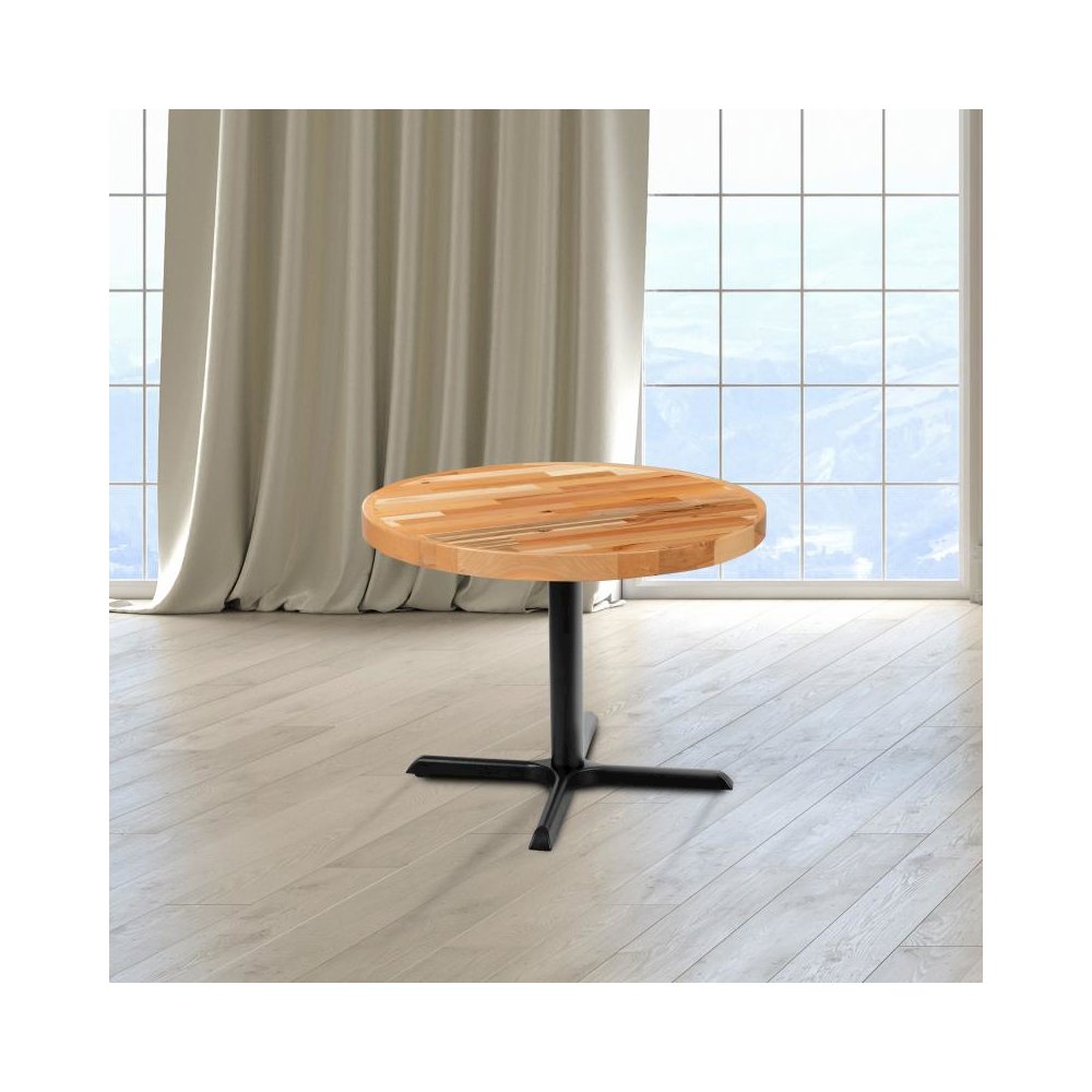 30" Round Butcher Block Style Table Top