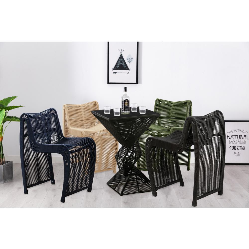 Lorenzo Blue Rope Counter Stool - Set of 2