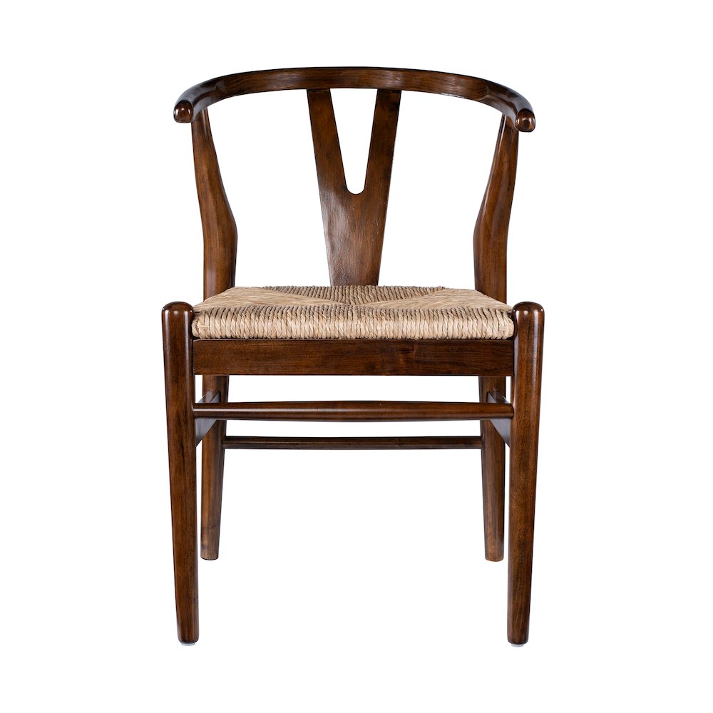 Wishbone Dining Chairs - Set of 2 - Cappuccino Finish