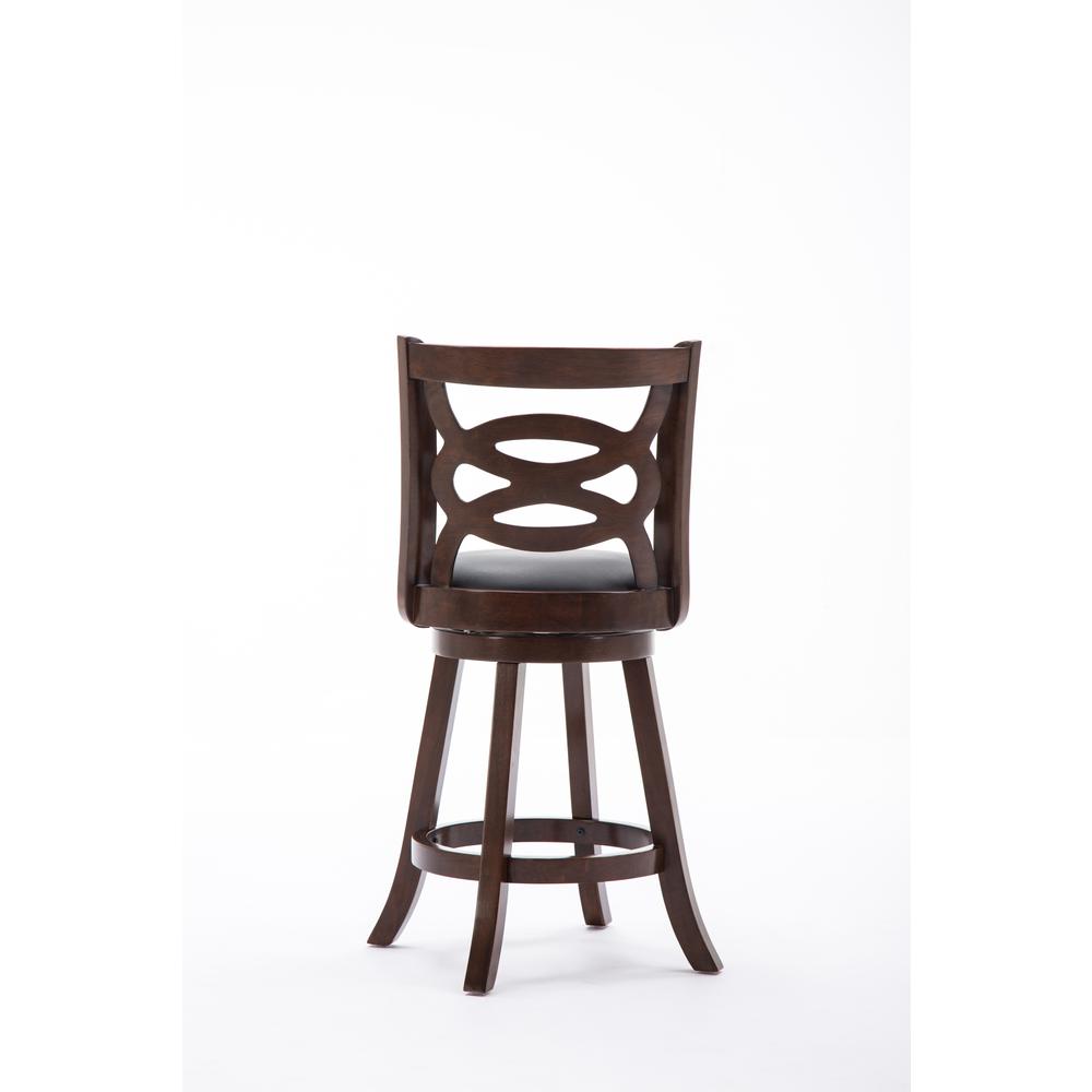 Seina Swivel Counter Stool - Cappuccino