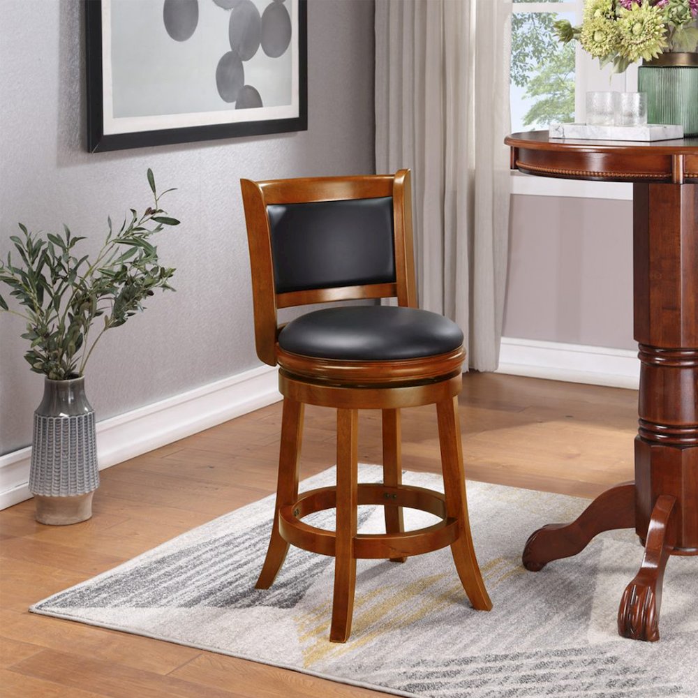 Augusta Swivel Counter Stool - Cherry