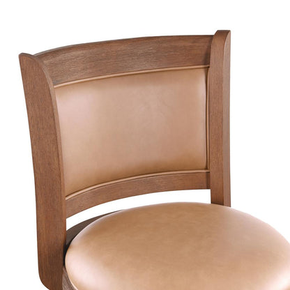 Augusta 26" Swivel Counter Stool - Chestnut Wire-Brush