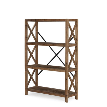 Elinor Bookcase - Natural/Black Finish