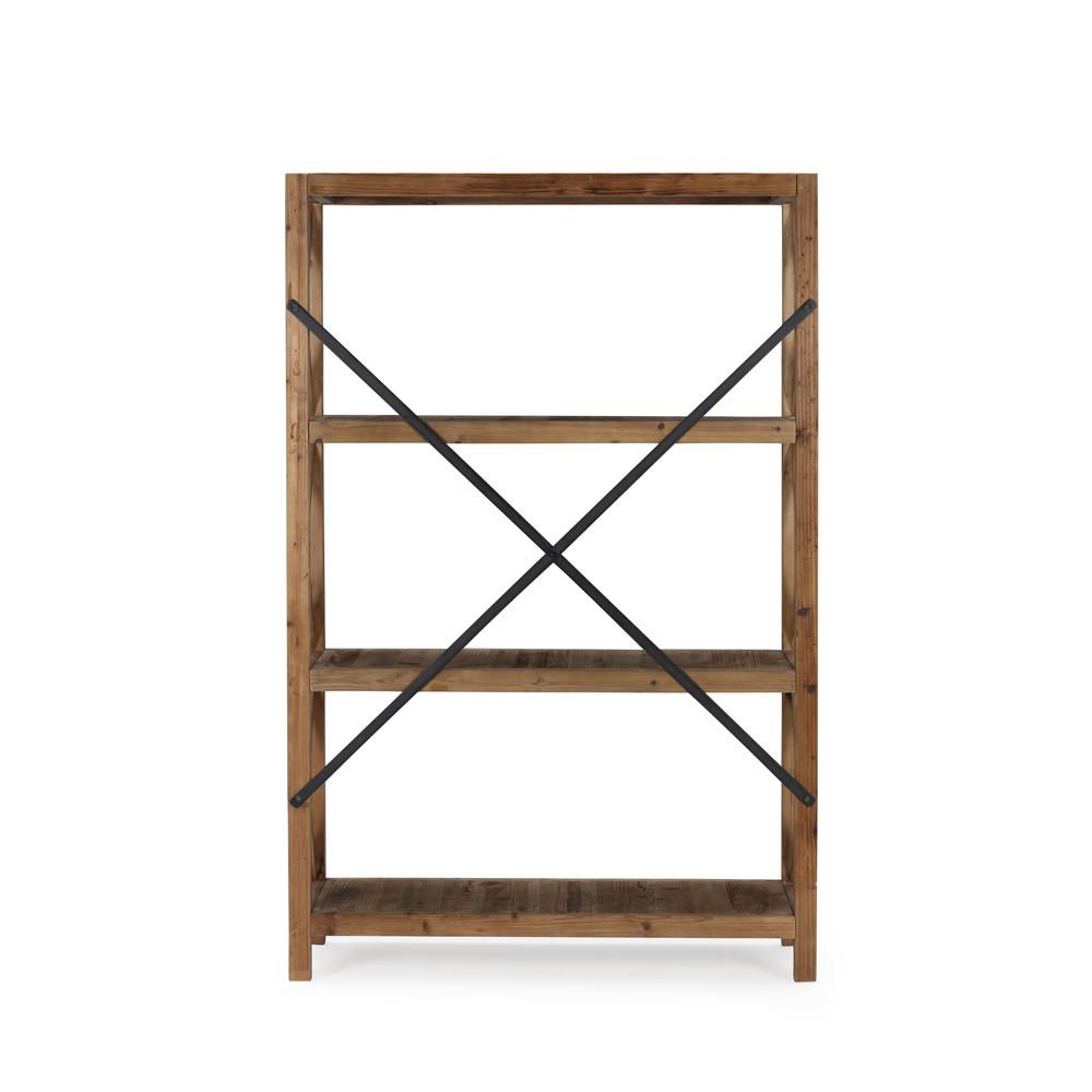 Elinor Bookcase - Natural/Black Finish