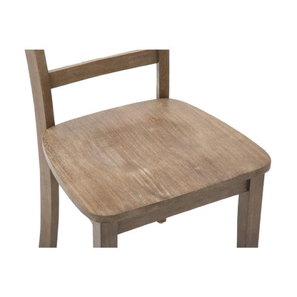 Boulder Dining Chairs, Set of 2 - Barnwood Wire-Brush