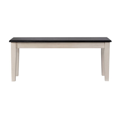 Shaker Dining Bench - European Black Ash/Antique White