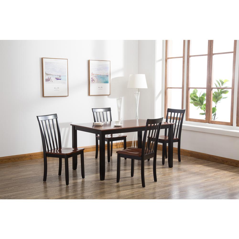 Bloomington 5-Piece Dining Set - Black/Cherry