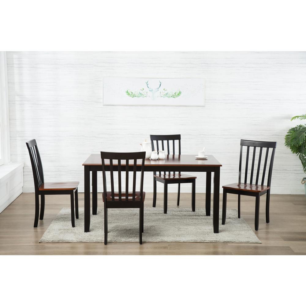 Bloomington 5-Piece Dining Set - Black/Cherry