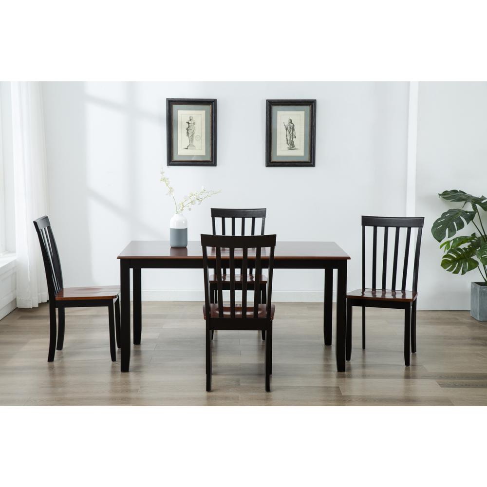 Bloomington 5-Piece Dining Set - Black/Cherry