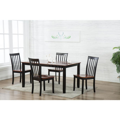 Bloomington 5-Piece Dining Set - Black/Cherry