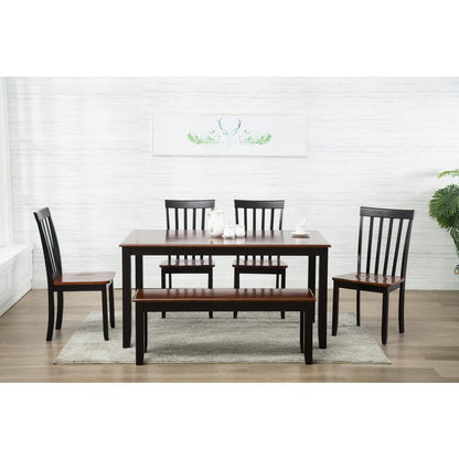 Bloomington 6-Piece Dining Set - Black/Cherry