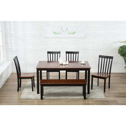Bloomington 6-Piece Dining Set - Black/Cherry