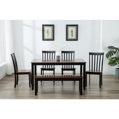 Bloomington 6-Piece Dining Set - Black/Cherry