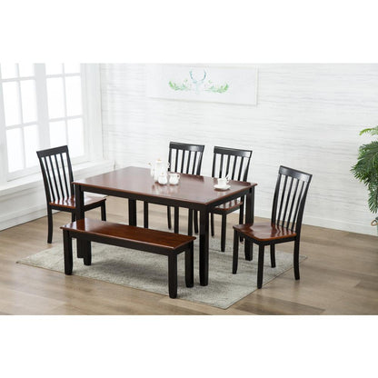 Bloomington 6-Piece Dining Set - Black/Cherry